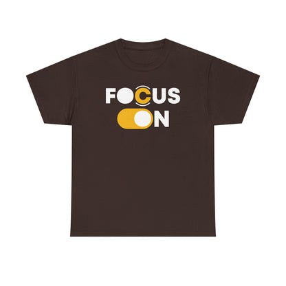 Focus On T-Shirt | Motivational Graphic Tee | Minimalist Positive Quote T-Shirt | Inspirational Gift for Men & Women