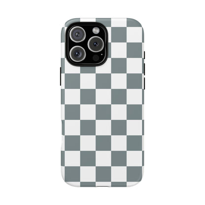 Stylish Checkerboard Phone Case, Durable Phone Cover, Unique Gift, iPhone 17 Pro, 17, 17 Air, 16, 15, 14, 13, 12, 11, X, XR, XS MAX