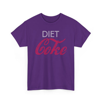 Diet Coke T-Shirt, Funny Soda Lover Graphic Tee, Rhinestone Style Diet Coke Shirt, Casual Unisex Tee Gift for Her