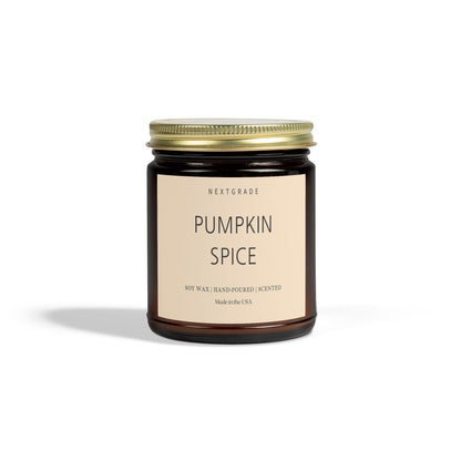 Pumpkin Spice Scented Candles | Cozy Aromatherapy, Halloween Candle, Fall Decor, Gift for Her, Home Fragrance, Relaxation Candle