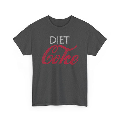Diet Coke T-Shirt, Funny Soda Lover Graphic Tee, Rhinestone Style Diet Coke Shirt, Casual Unisex Tee Gift for Her