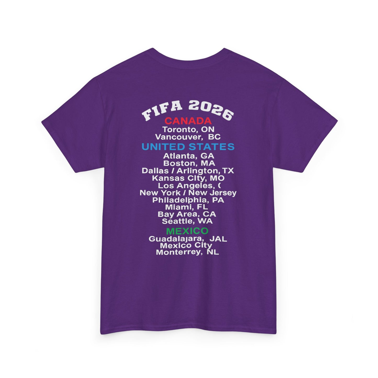 World Cup 2026 T-Shirt, Soccer Crest Tee, USA Canada Mexico Host Cities Shirt, Football Fan Apparel, Match Day Outfit, Tournament Gift