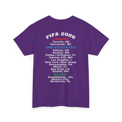 World Cup 2026 T-Shirt, Soccer Crest Tee, USA Canada Mexico Host Cities Shirt, Football Fan Apparel, Match Day Outfit, Tournament Gift