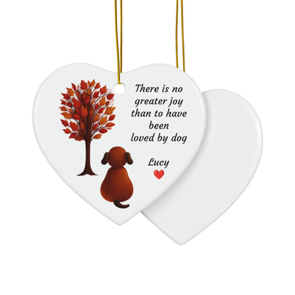 Personalized Decorative Ceramic Ornaments, Heartfelt Pet Memorial, Dog Lover Gift, Unique Holiday Decorations, Custom Keepsake Ornaments
