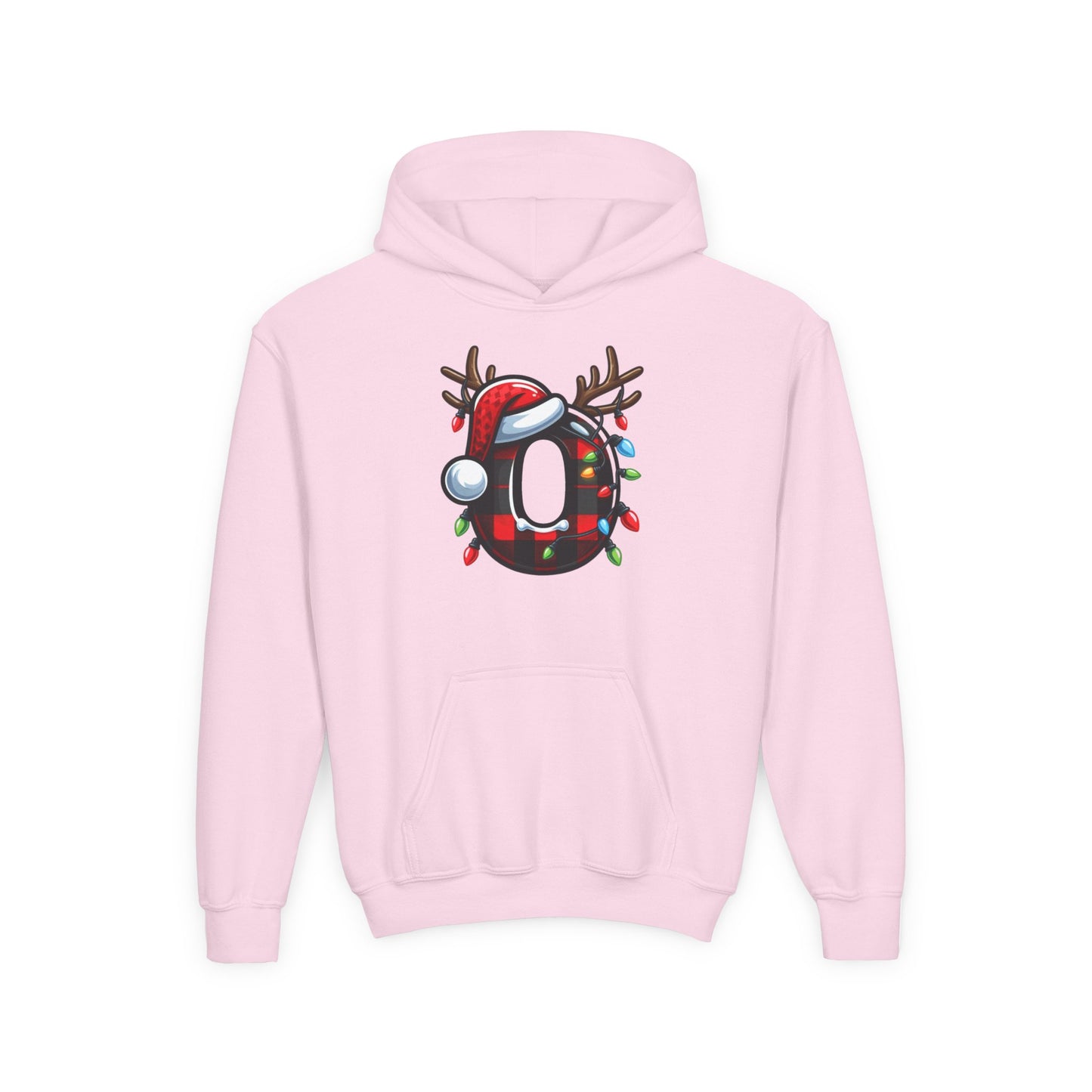 Personalized Festive Reindeer Hoodie for Kids, Christmas Sweatshirt hoodie, Holiday Gift, Cozy Winter Attire, Personalized Youth Hoody