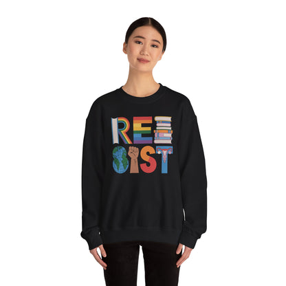 RESIST letter art Sweatshirt | RESIST Equality Sweatshirt | Feminist LGBTQ Pride Pullover | Social Justice Sweater | Empowerment Gift