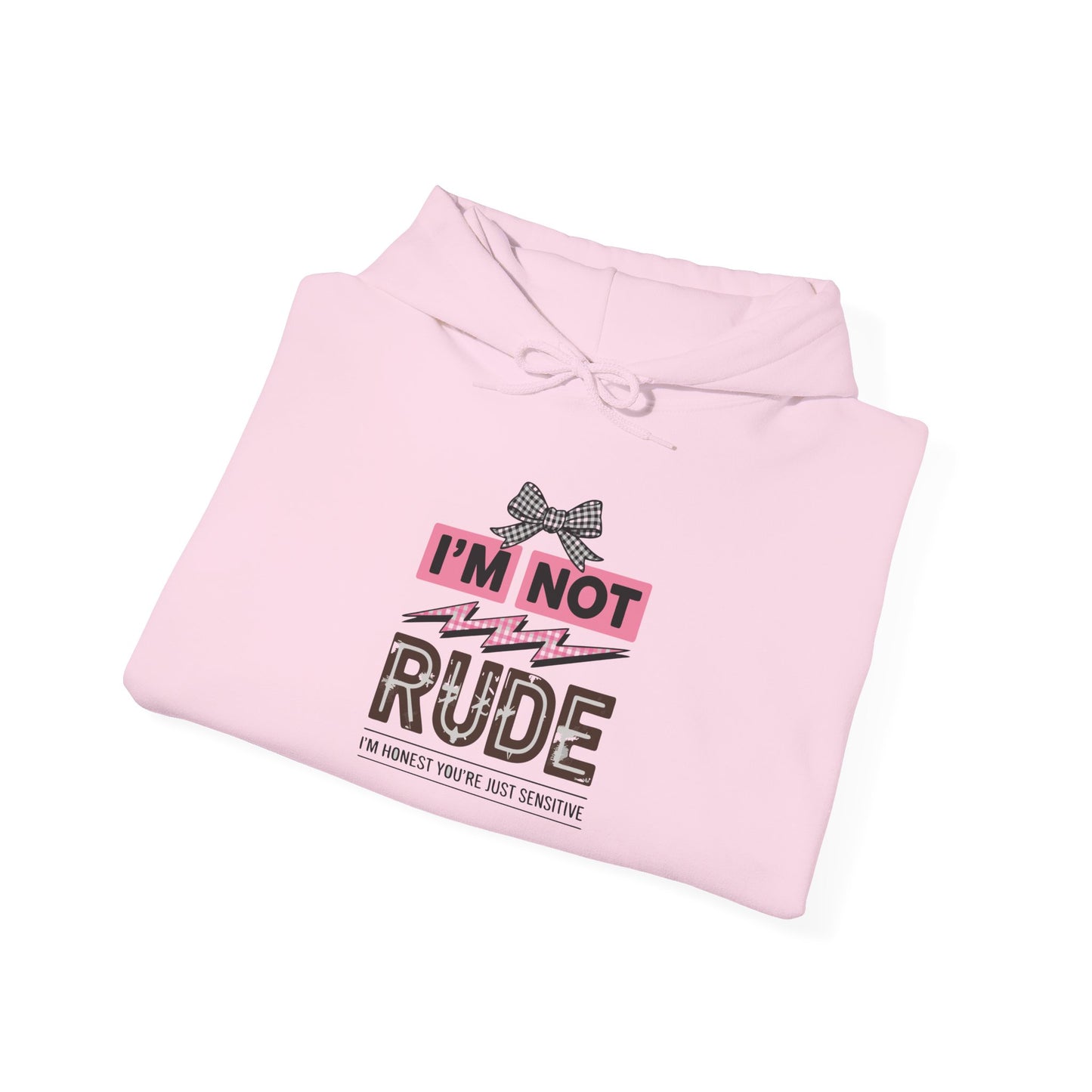 I am Not Rude Lightning Hoodie | I am Not Rude Hoodie | Funny Sarcastic Quote Hoodie for Women | Sassy Attitude Sweatshirt