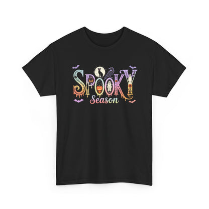 Spooky Season Unisex Cotton Tee | Halloween T-Shirt, Fall Fashion, Gift for Her, Unisex Shirt, Autumn Outfit, Halloween tshirt