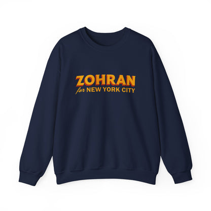 Zohran for New York City Sweatshirt, Vintage NYC Crewneck, Political Graphic Pullover, City Pride Gift | Urban Streetwear