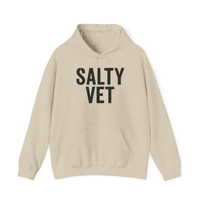 Salty Vet Hooded Sweatshirt, Cozy Unisex Hoodie for Veteran, Perfect Gift for Vets, Veterinarians, Casual Wear