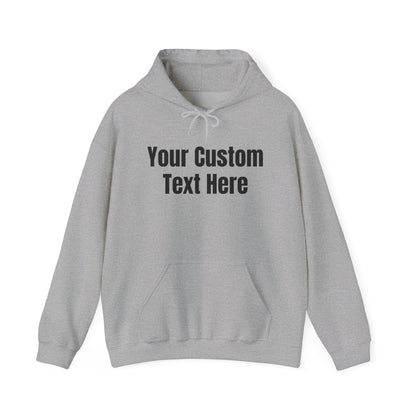 Customizable Hooded Sweatshirt, Personalized Gift, Cozy Hoodie, Custom Text Apparel, Fall Fashion Essential, Perfect for Birthdays