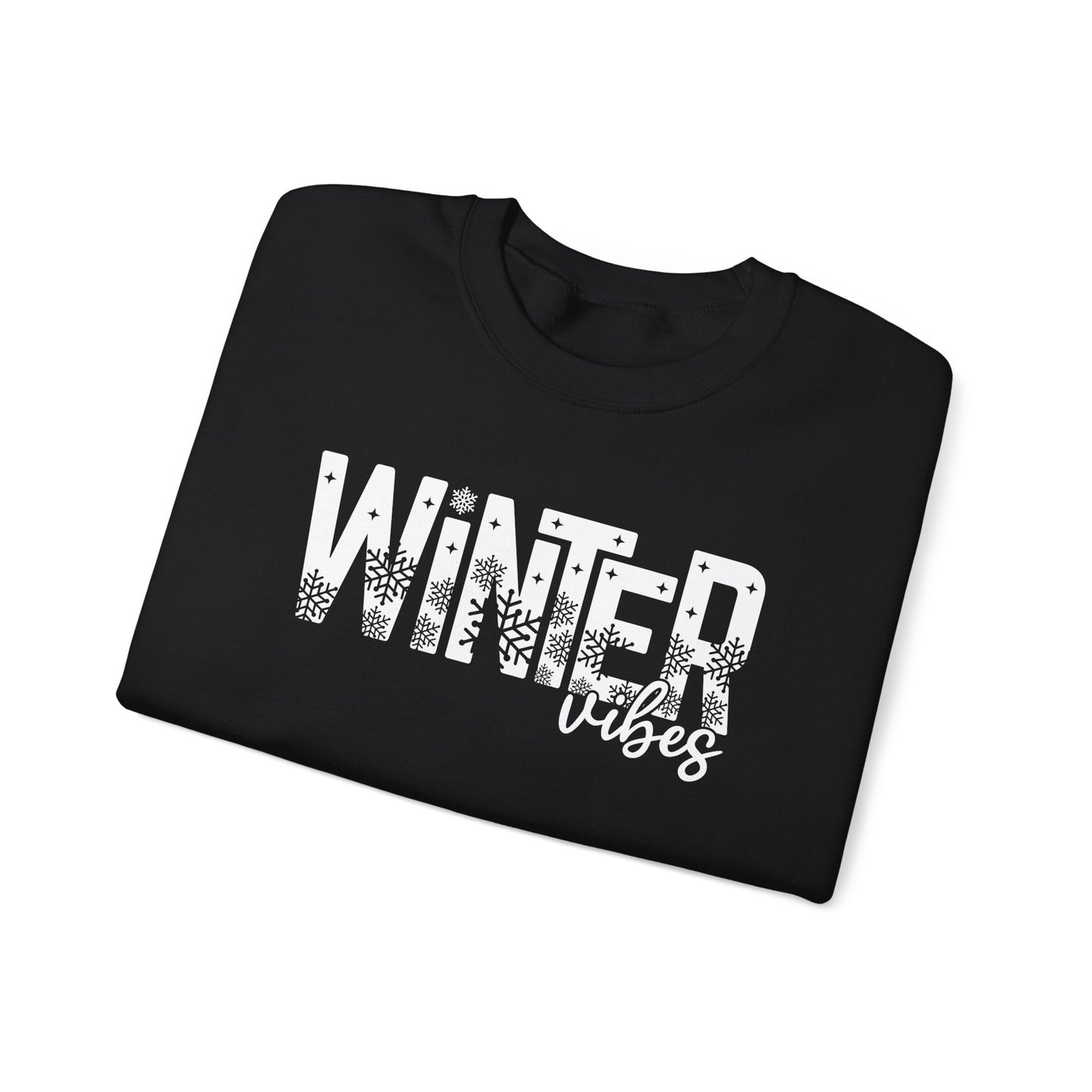 Winter Vibes Sweatshirt Snowy Aesthetic Pullover | Cute Winter Shirt for Women | Cold Weather Hoodie Alternative | Christmas Season Sweater