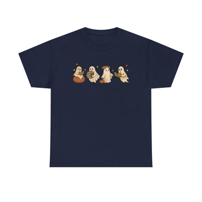 Halloween Ghost Unisex Tee, Halloween Tshirt, Fall T-Shirt, Spooky Shirt, Halloween Costume, Casual Wear