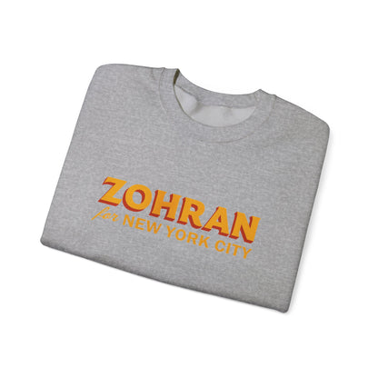 Zohran for New York City Sweatshirt, Vintage NYC Crewneck, Political Graphic Pullover, City Pride Gift | Urban Streetwear