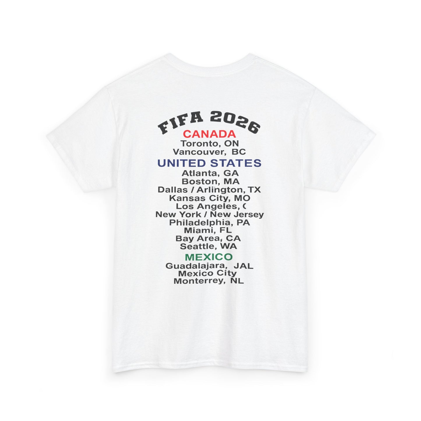 World Cup 2026 T-Shirt, Soccer Crest Tee, USA Canada Mexico Host Cities Shirt, Football Fan Apparel, Match Day Outfit, Tournament Gift