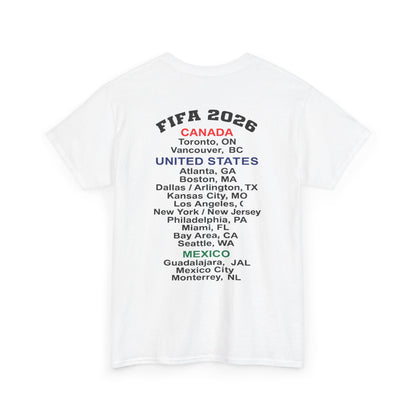 World Cup 2026 T-Shirt, Soccer Crest Tee, USA Canada Mexico Host Cities Shirt, Football Fan Apparel, Match Day Outfit, Tournament Gift