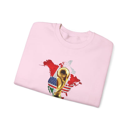 World Cup 2026 Trophy Sweatshirt, USA Soccer Crewneck, Football Fan Pullover, Vintage Soccer Graphic, Match Day Gift