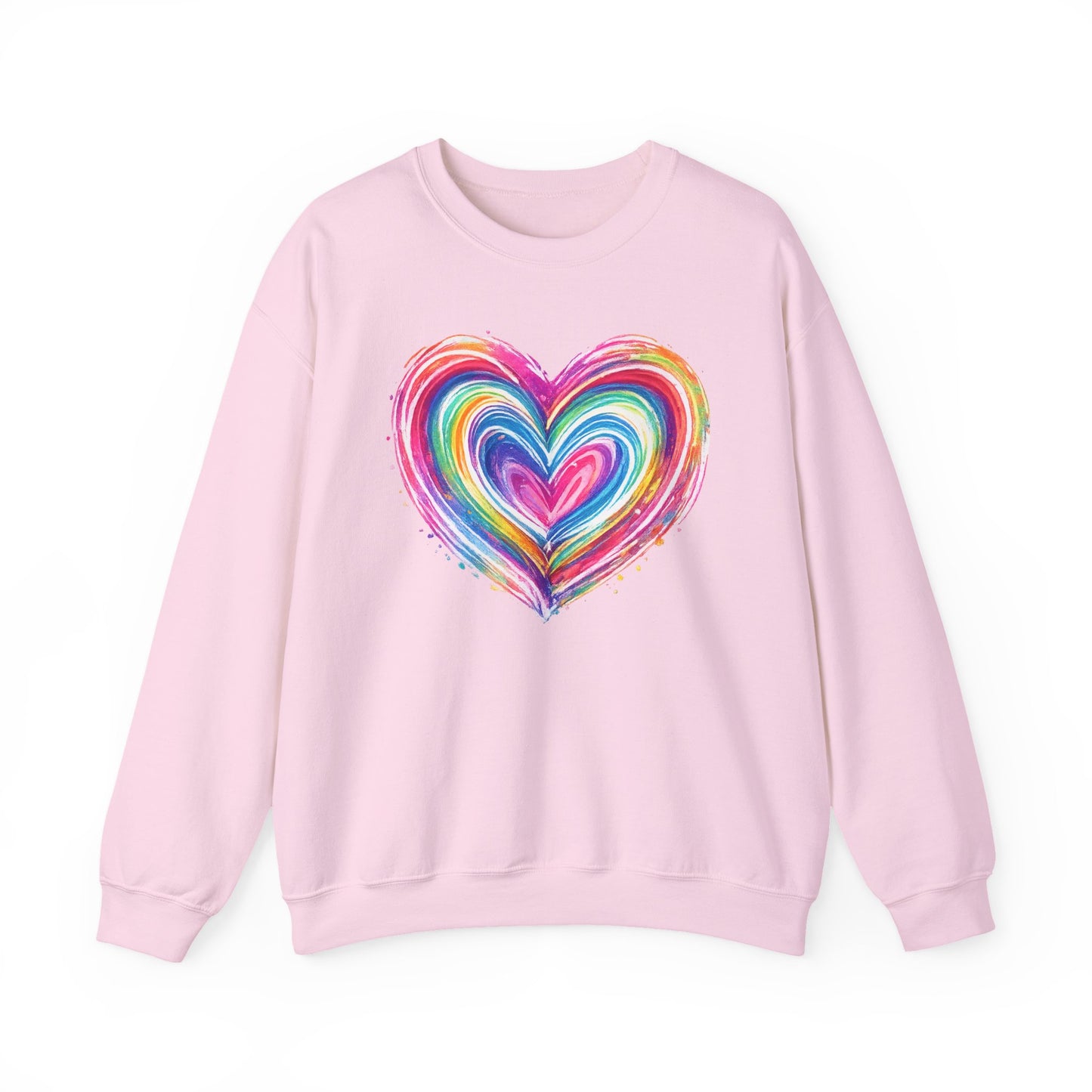 Comfort Colors Cute Heart SweatShirt, Brushstroke Heart , Valentine Gift, Womens Love Sweater, Anniversary Day , Coquette Valentine Tee