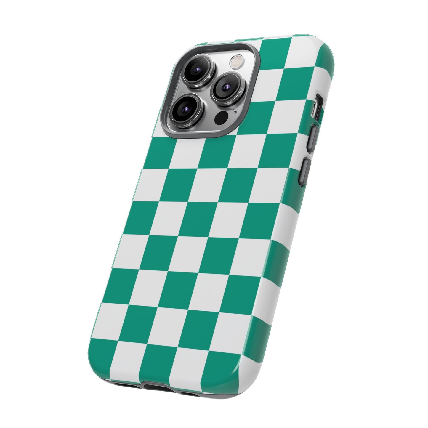 Checkered iPhone Case, Stylish Phone Cover,  Mobile Case For iPhone 17 Pro, 17, 16, 15, 14, 13, 12, 11, X, XR,XS MAX, Chic Gift for Her