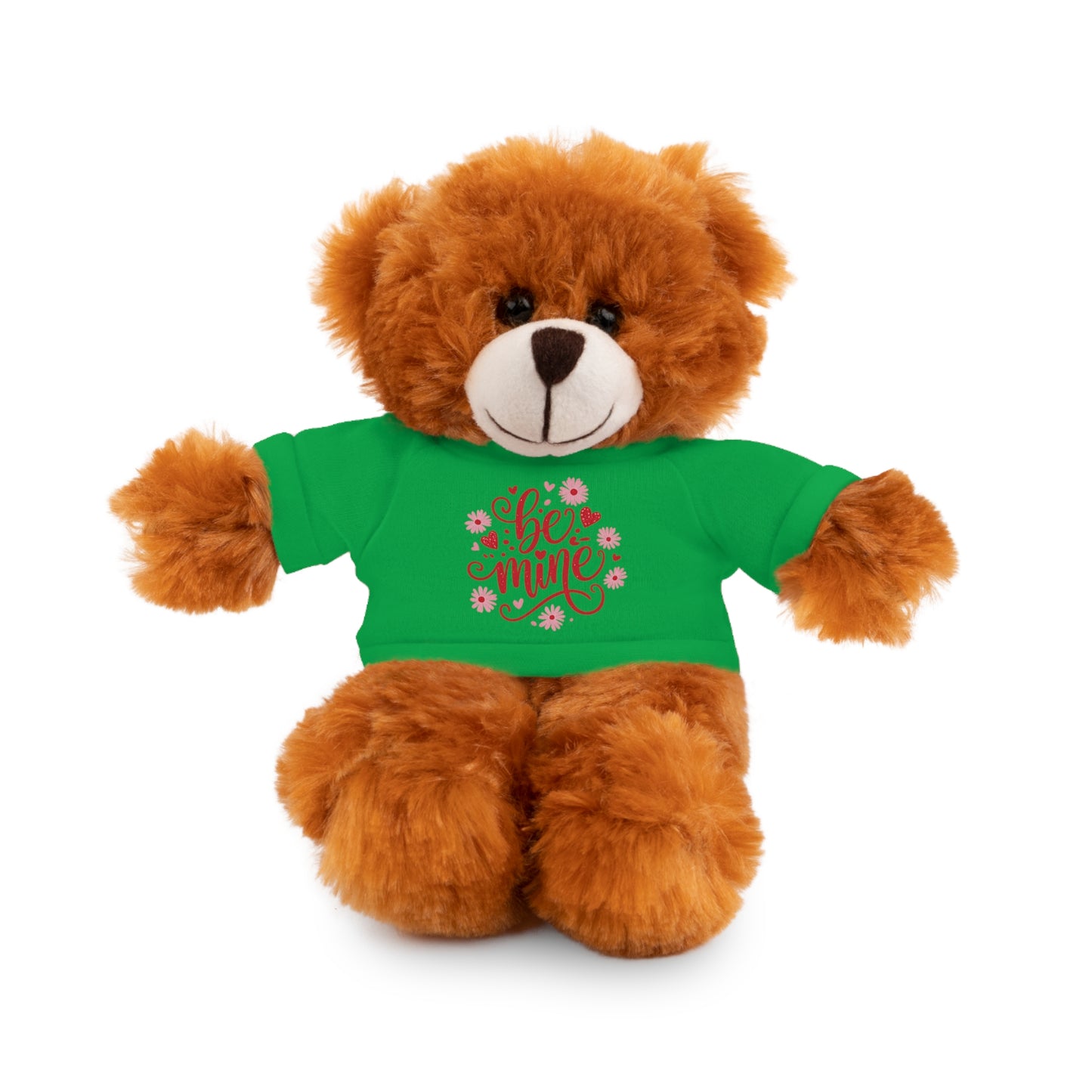 Be Mine Teddy Bear Plush, Valentine's Stuffed Animal with Shirt, Cute Plush Gift for Kids or Couples, Anniversary Love Toy