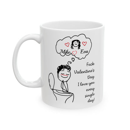Personalized Funny Couple Mug , Name Love Cups, I Love You Every Day Gift, Valentines Day Gift for Her, Mugs For Couple, Anniversary Gift