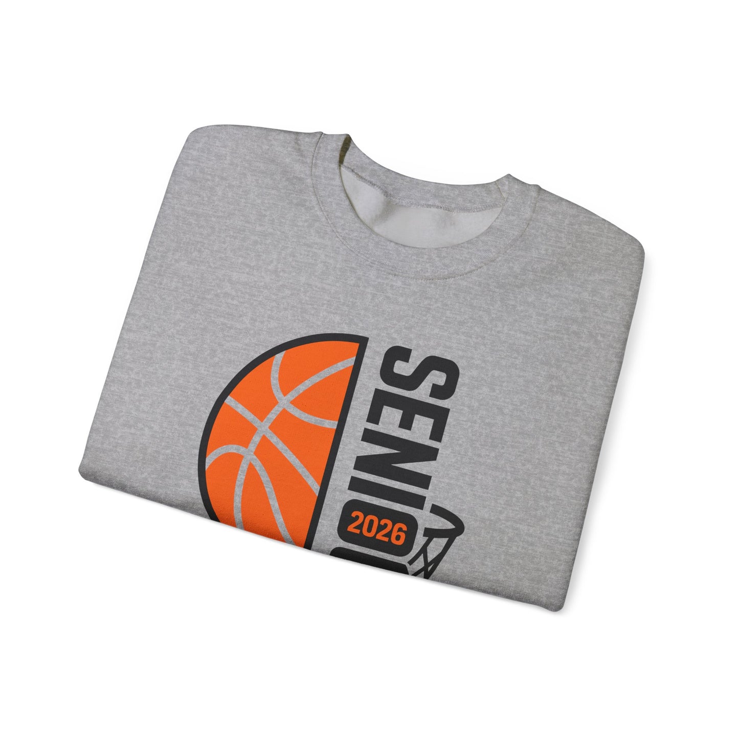 Basketball Senior 2026 Crewneck Sweatshirt | Basketball Hoop Grad Design | Gift For Senior, Sports Fan Gift, Graduation Sweatshirt, High