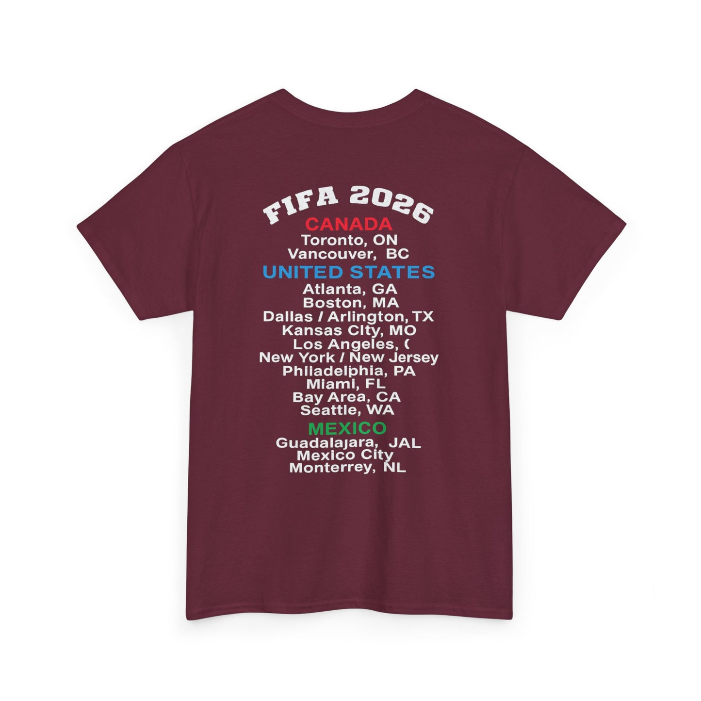 World Cup 2026 T-Shirt, Soccer Crest Tee, USA Canada Mexico Host Cities Shirt, Football Fan Apparel, Match Day Outfit, Tournament Gift