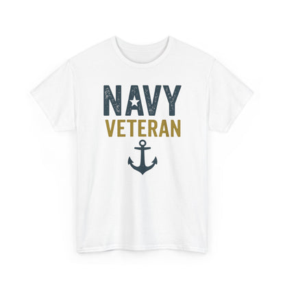 Navy Veteran Shirt | Military Pride Tee with Anchor | US Navy Gift for Men & Women | Veteran Appreciation T-Shirt | Patriotic Tee