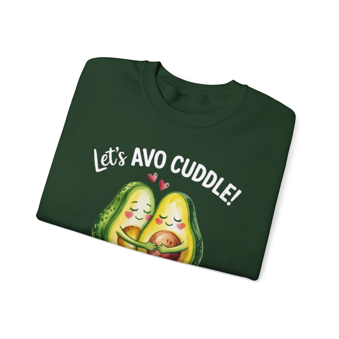 Let's Avo Cuddle Sweatshirt | Cute Avocado Crewneck for Couples | Cozy Matching Gift | Anniversary Gift | Cute Date Night Sweater
