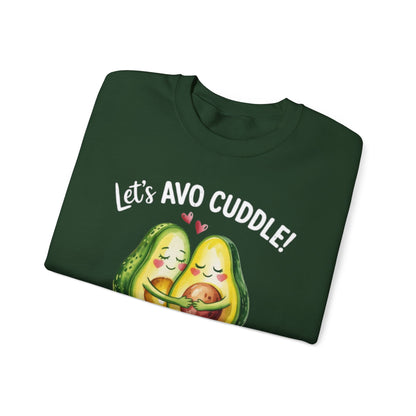 Let's Avo Cuddle Sweatshirt | Cute Avocado Crewneck for Couples | Cozy Matching Gift | Anniversary Gift | Cute Date Night Sweater