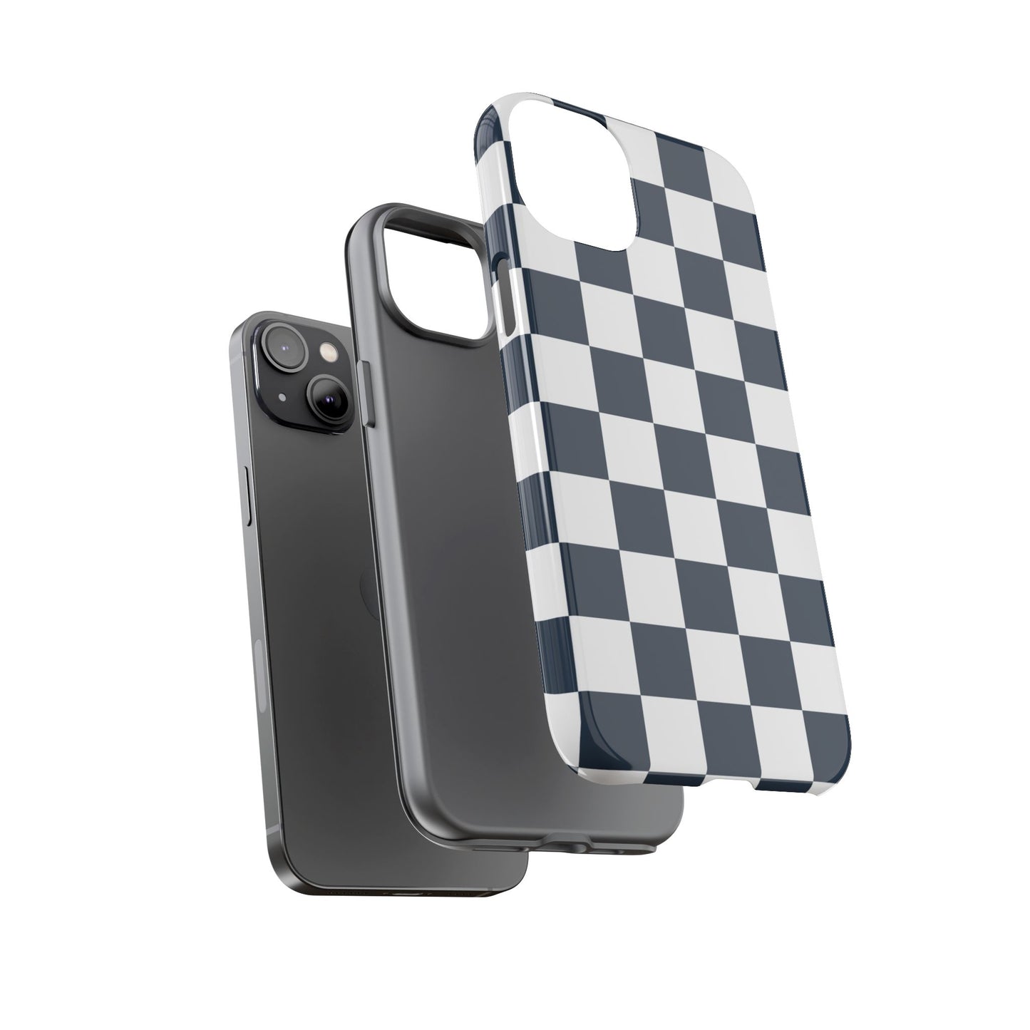 Checkered Pattern iPhone Case, iPhone Cover, Modern iPhone Accessory, Gift for Him, Trendy Mobile Protection