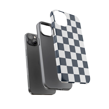Checkered Pattern iPhone Case, iPhone Cover, Modern iPhone Accessory, Gift for Him, Trendy Mobile Protection