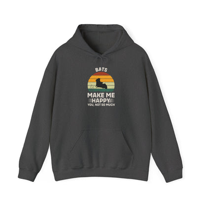 Bat Lovers Unisex Hoodie Sweatshirt, Make Me Happy Halloween Cozy Gift Idea, Unisex Sweatshirt Hoodie, Bat Lovers Apparel, Halloween Gift,