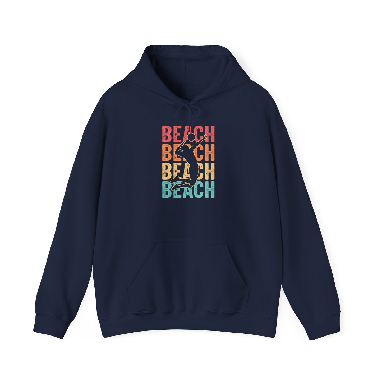 Beach Vibes Unisex Hooded Sweatshirt - Tshirt Gift, Gift For Volleyball Lover, Perfect for Summer Days, Casual Outings, Beach Trips, Gifts