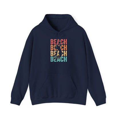 Beach Vibes Unisex Hooded Sweatshirt - Tshirt Gift, Gift For Volleyball Lover, Perfect for Summer Days, Casual Outings, Beach Trips, Gifts