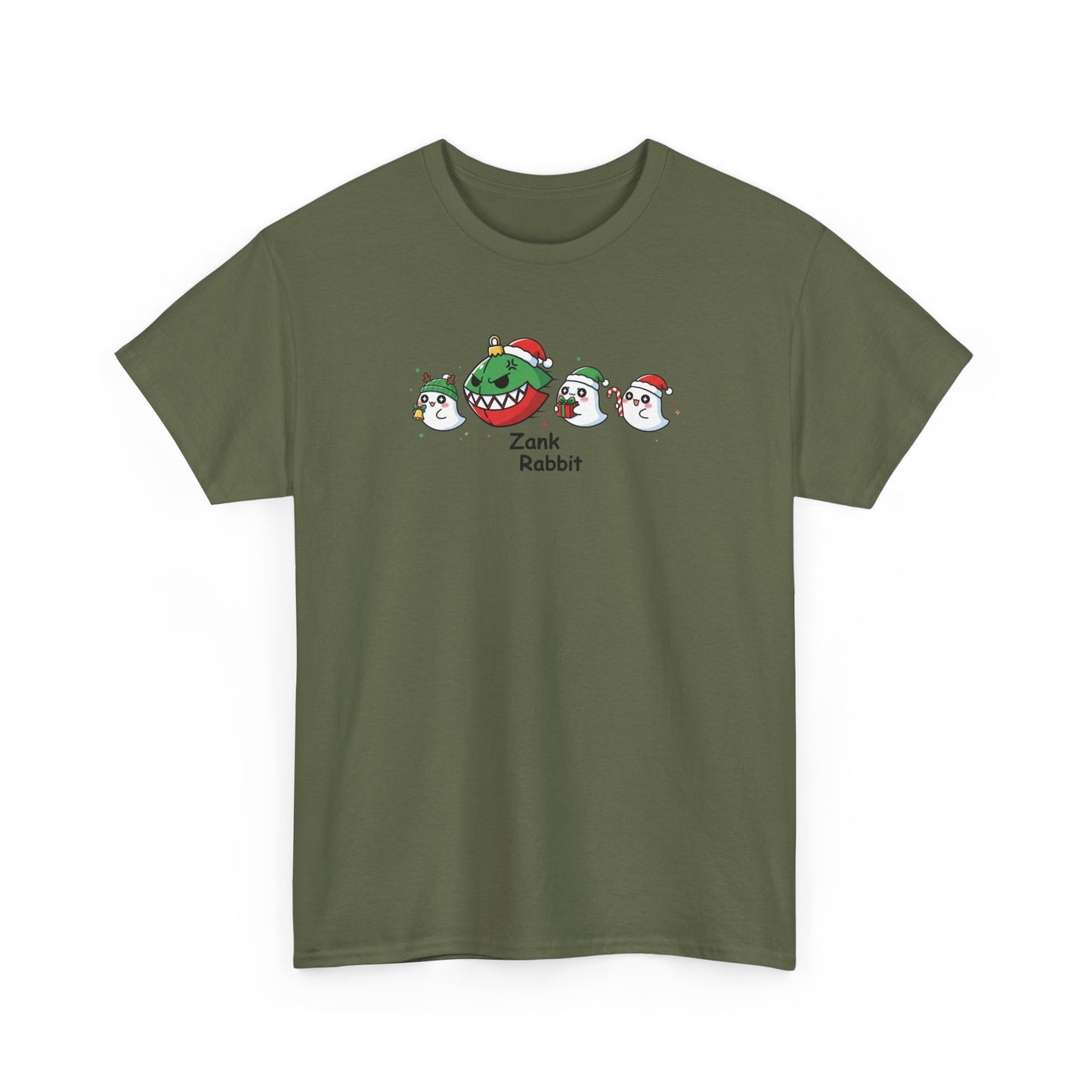 Zank Rabbit Christmas Shirt | Funny Holiday T-Shirt | Cute Cartoon Bunny Xmas Tee | Festive Animal Lover Gift | Unisex Christmas Shirt