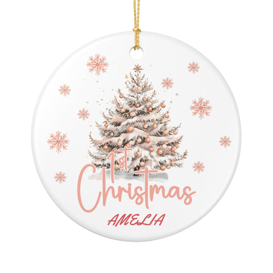 Personalized Tree Decoration Christmas Ornament, Holiday Gift, Winter Decor, Keepsake Ornament, Christmas Day Gift, Gift for her