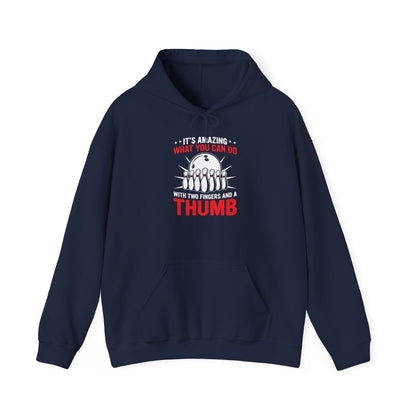 Amazing Thumb Humor Hoodie | Funny Sweatshirt for Creative Minds, Gift for Artists, Unique Present for Friends, Casual Style