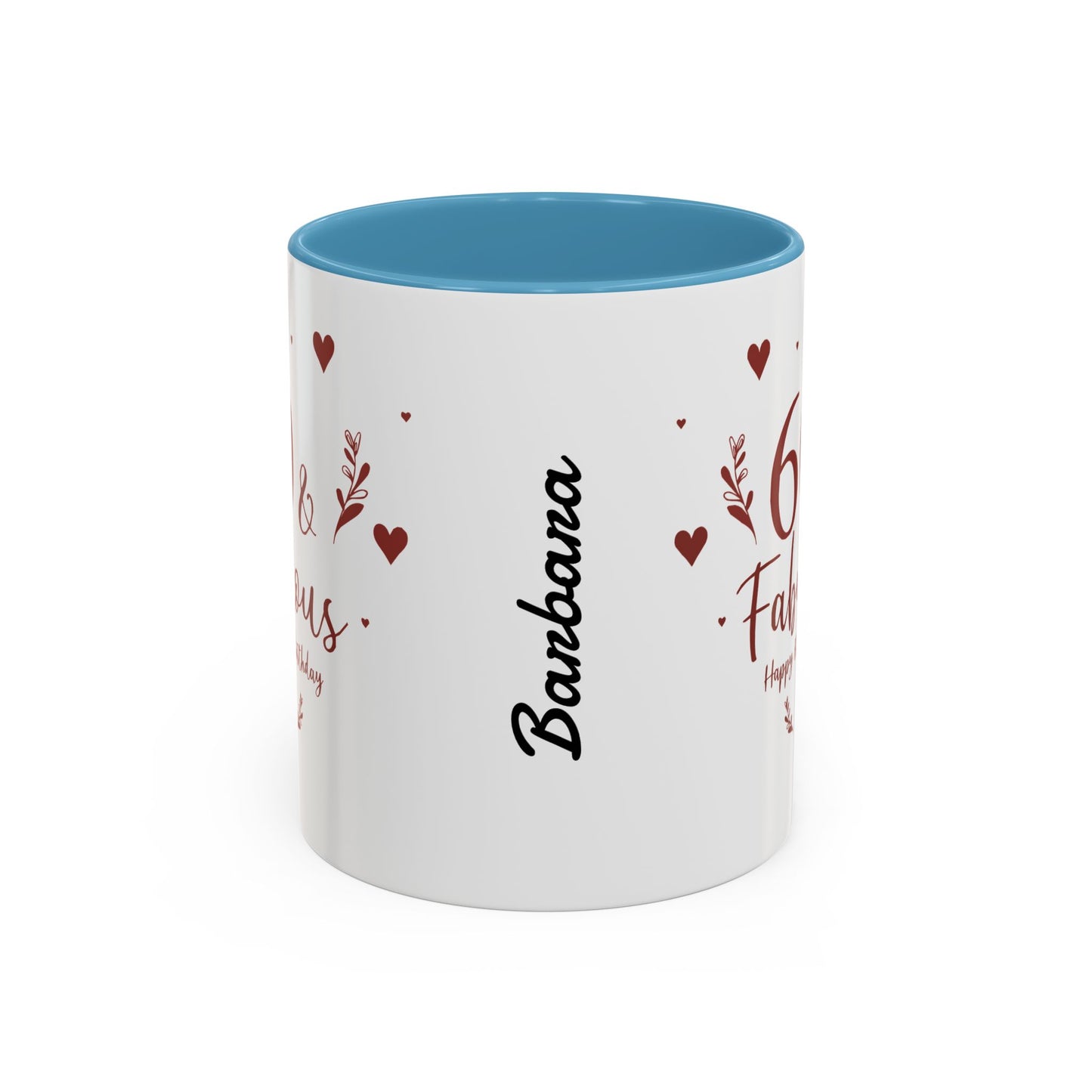 Personalized 60th Birthday Coffee Mug 60 & Fabulous, Birthday Gift, Custom Mug, Fun Coffee Cup, Celebration Drinkware, Personalized Present