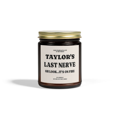 Personalized Scented Candles, Custom Last Nerve Candle, Custom Name Candle, Funny Gift, Personalized Candle Gift, Funny Candle, Birthday