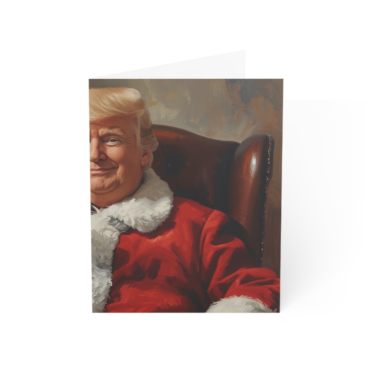 Santa Portrait Holding Drink Greeting Card, Funny Vintage Christmas Card, Retro Holiday Card, Santa Toast Card, Festive Gift Note