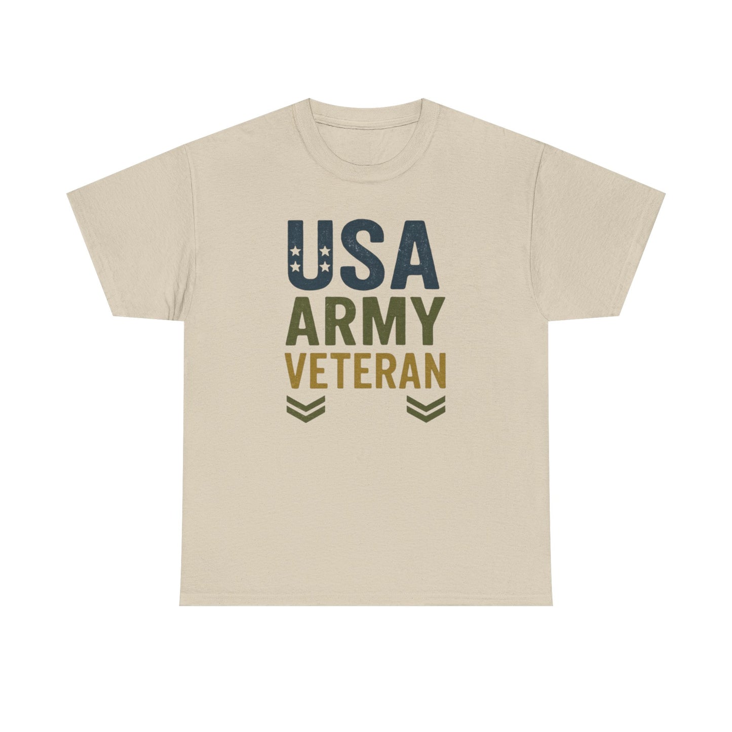 USA Army Veteran Cotton Tee, Veteran Gift, Patriotic Apparel, Memorial Day T-Shirt, Military Pride Top, Navy Veteran T-Shirt