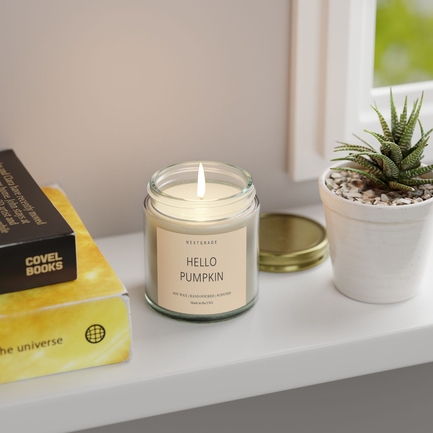 Hello Pumpkin | Cozy Home Decor, Fall Gifts, Relaxing Aromatherapy, Seasonal Candle, Halloween Candle, Scented Candle