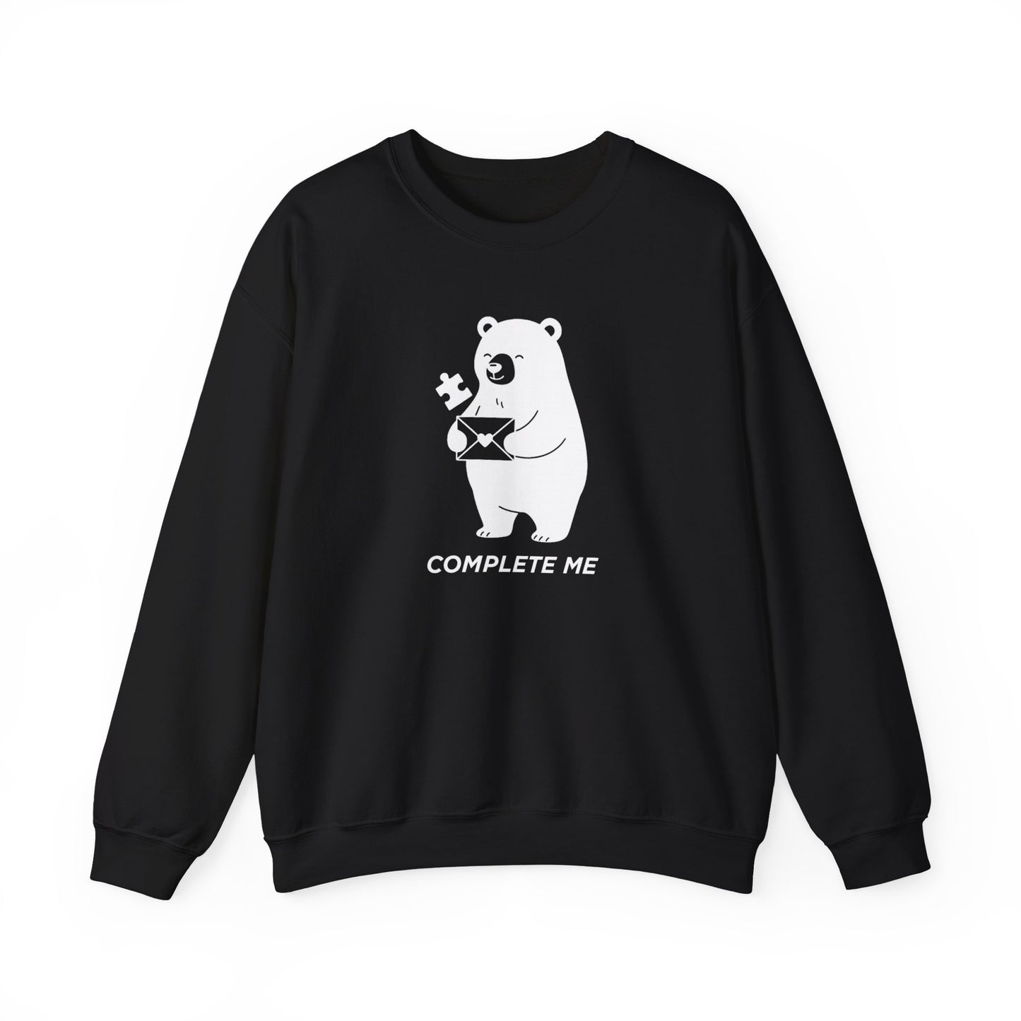 You Complete Me Valentine's Sweatshirt | Matching Couple Gift | Cute Bear Puzzle Tee | Anniversary & Valentine's Day Gift