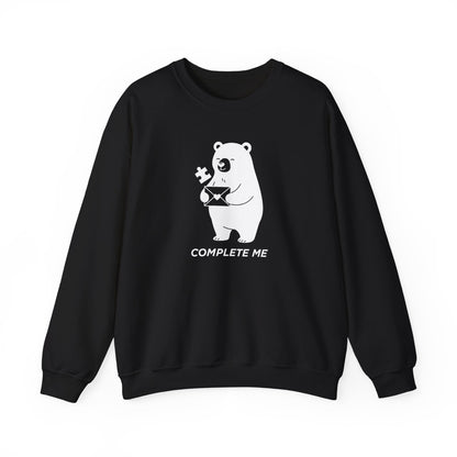 You Complete Me Valentine's Sweatshirt | Matching Couple Gift | Cute Bear Puzzle Tee | Anniversary & Valentine's Day Gift