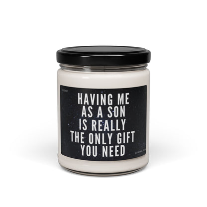 Mom Christmas Gifts from Son - Moms Birthday Gift Ideas from Son - Mother Gift, Funny mom Candle, 9 oz Jar