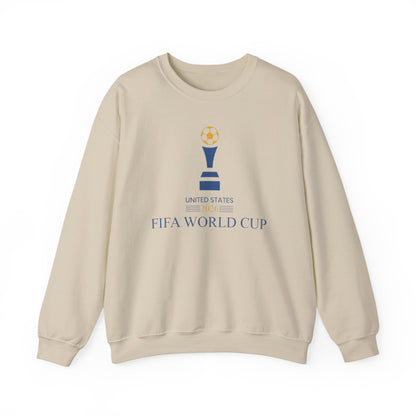 Soccer Trophy Crewneck Sweatshirt | USA Soccer Fan Pullover | Minimal Soccer Graphic, Unisex Football Sweatshirt