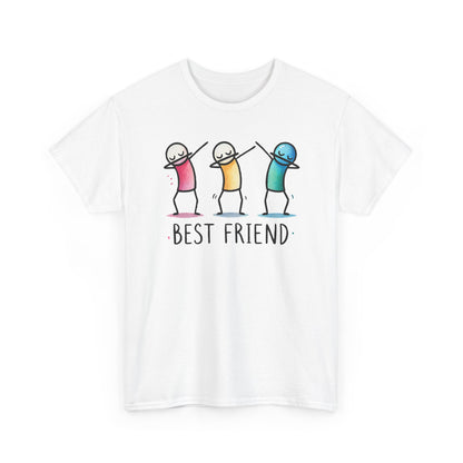 Best Friend Shirt, Cute Dabbing Stick Tee, Matching Bestie T-Shirt, Friends Graphic Tee, Gift for Women Teens, Best Friends Crewneck Tee
