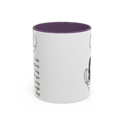 Personalized Funny Anti Valentine Mug | Fuck Valentine's Day I Love You Every Day Cup | Sassy Couple Gift for Her