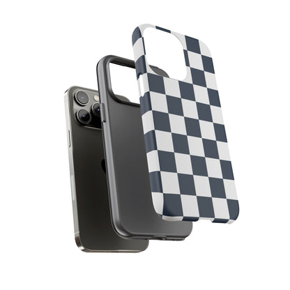 Checkered Pattern iPhone Case, iPhone Cover, Modern iPhone Accessory, Gift for Him, Trendy Mobile Protection